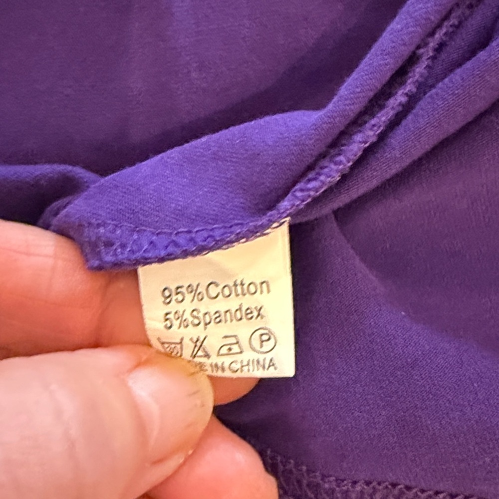 Arshiner purple long-sleeve skater-style dress size 110 (US equivalent 5-5T) - Picture 6 of 6